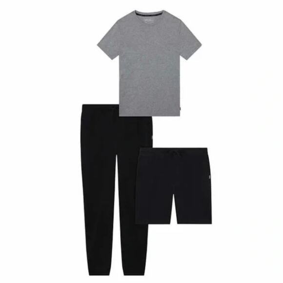 New Eddie Bauer Men’s 2-Pk Lightweight Cotton Blend Jersey Active Casual Shorts - Picture 3 of 5